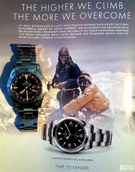 sir edmund hillary rolex explorer.